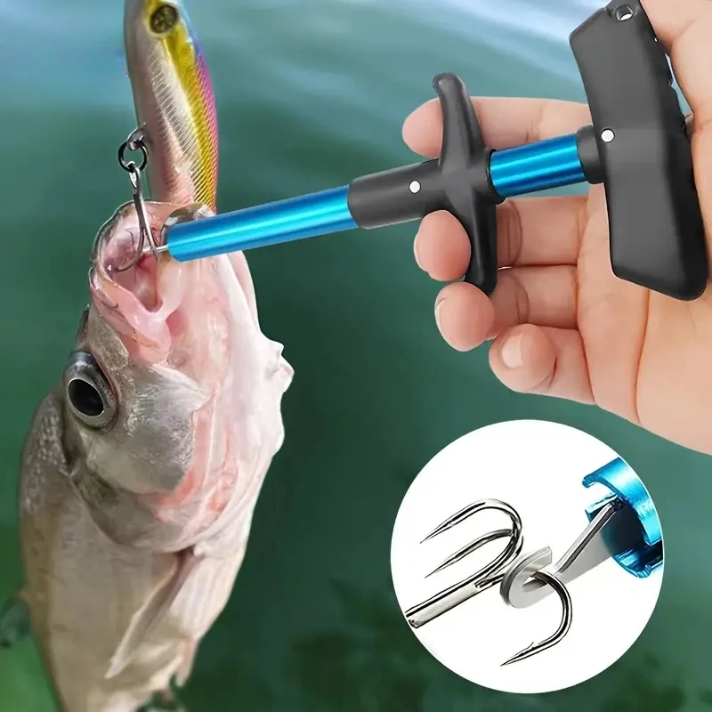 Fishing Hook Sharpener - 1/2pcs Portable Aluminum T-Hook Fish Hook