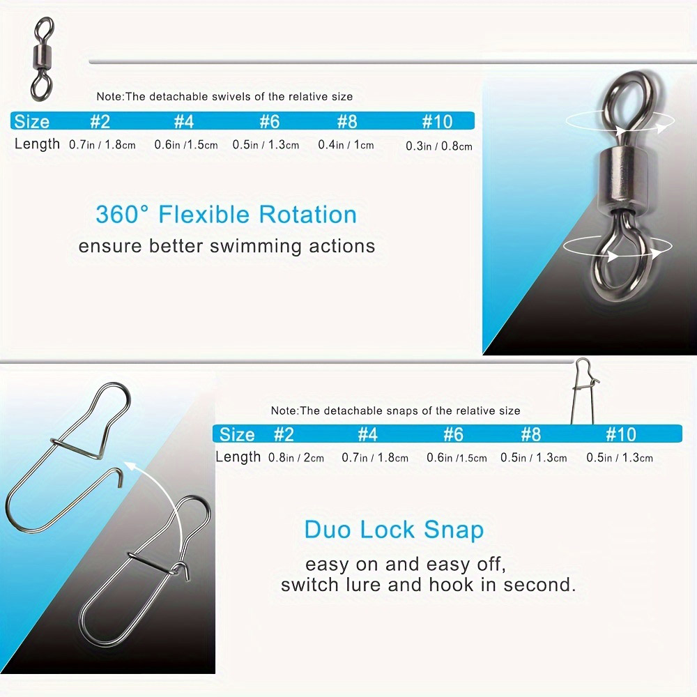 95/210 PCS Set Fishing Connect – обзор и цена Fishing Hook Stainless Steel