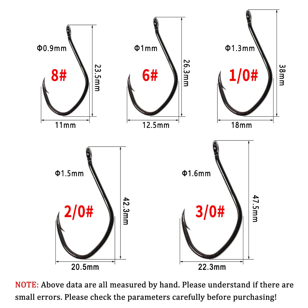 Wifreo 20pcs V Shape Catfish H – обзор и цена Fishing Hook Offset