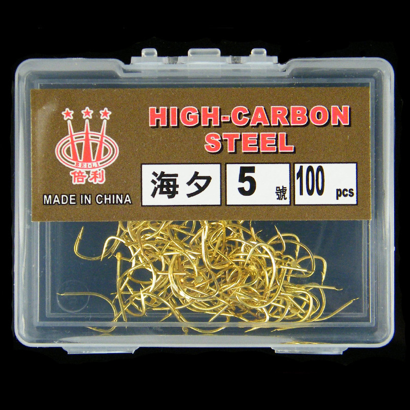 【100pcs Boxed Haiyu Fish Hooks – обзор и цена Fishing Hook Assortment